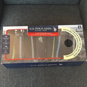 NEW 🆕 U.S. Polo Assn. Men's 7-pack Boxer Briefs size XL